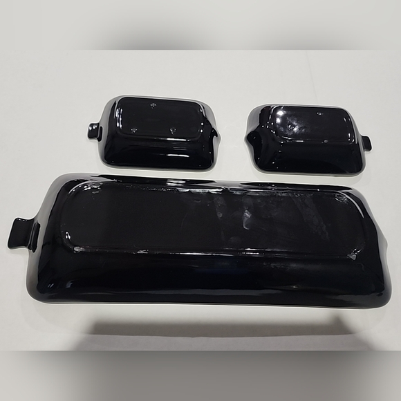 Set of 3 vintage UCAGCO Ceramic Rectangular Serving Tray/Bowls. Made in Japan. - Picture 10 of 11